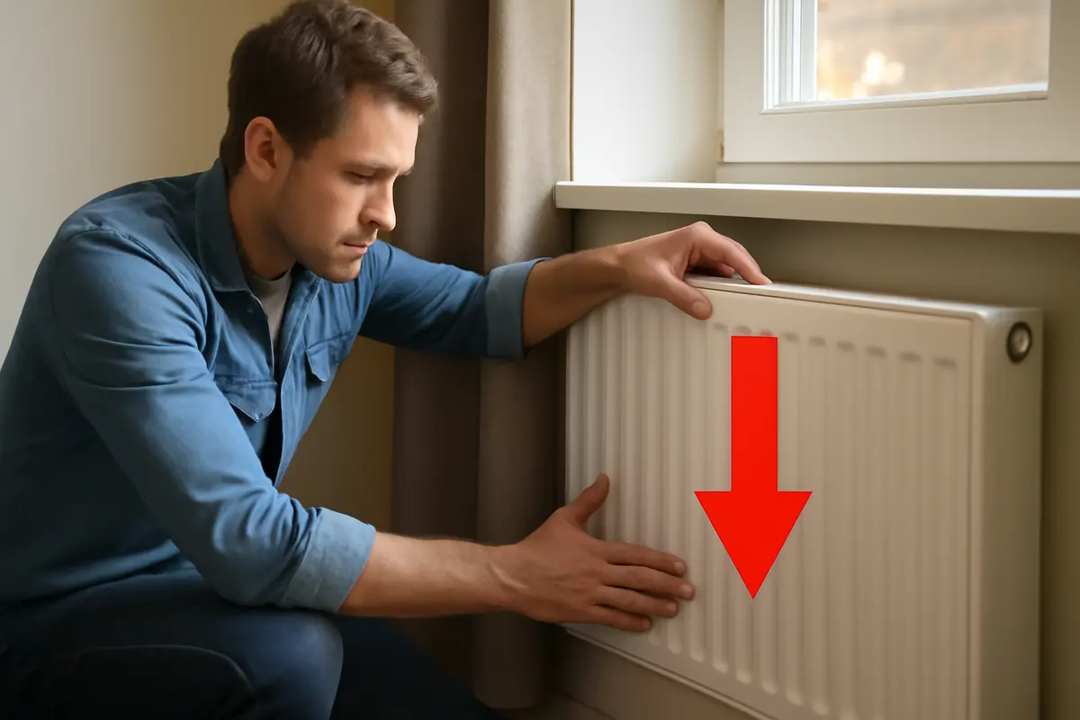 Perché il termosifone resta freddo in basso? Difetto frequente e soluzione immediata