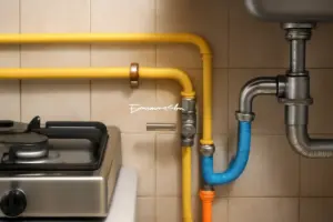 Legge sulla distanza minima tra tubazioni gas e acqua: perché è fondamentale rispettarla in cucina